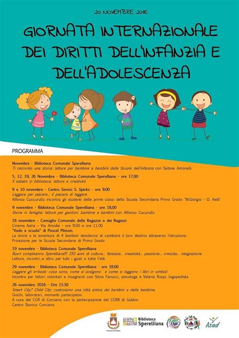 GIORNATA INTERNAZIONALE DEI DIRITTI DELL INFANZIA E DELL ADOLESCENZA