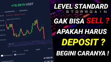 CARA AGAR BISA MELAKUKAN SELL DI STORMGAIN LEVEL STANDARD TANPA DEPOSIT