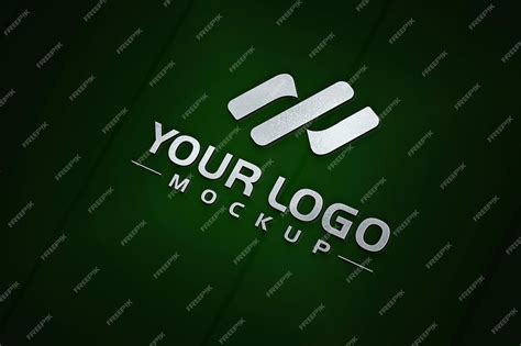 Premium PSD | Logo showcase mockup