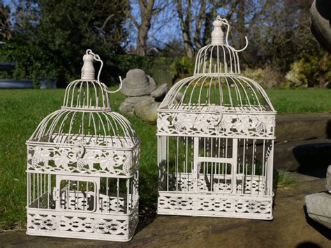 Deux Cages Oiseaux Rectangles En M Tal D Co Brocante