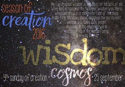 liturgy legacy: Season of Creation 4C: Cosmos Sunday