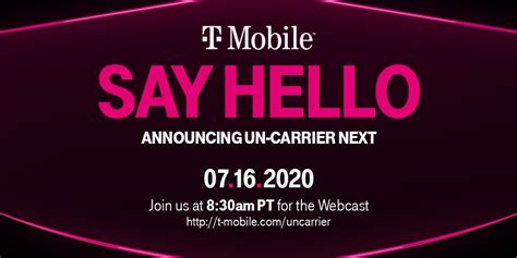 Say Hello! T‑Mobile Announces Next Un‑carrier Move — Join Us on July 16 ...