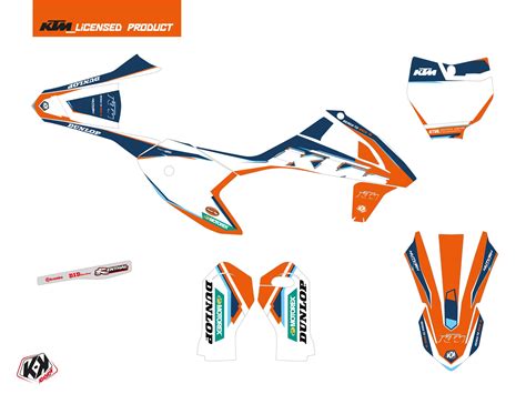 Kit Déco Moto Cross Origin K22 KTM SX E 5 Bleu Kutvek