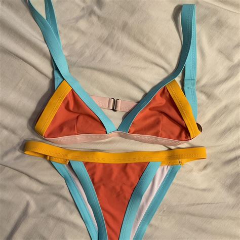 Color Block Bikini Depop