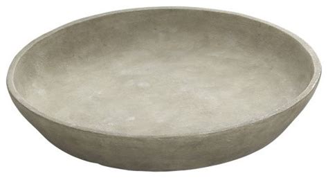 Grey Wash Birdbath Bowl Contemporary Bird Baths By Crateandbarrel