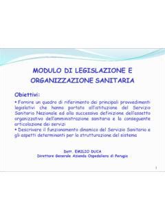 Modulo Di Legislazione E Organizzazione Modulo Di Legislazione