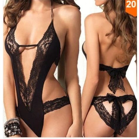 Lingerie Sexy En Dentelle Noir FindPitaya Cdiscount Boutique Erotique