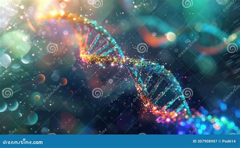 D Dna Helix A Journey Into Medical Research Genetical Biology