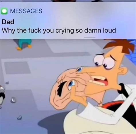 MESSAGES Dad Why The Fuck You Crying So Damn Loud IFunny