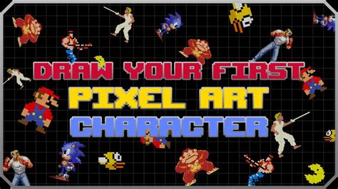 Draw Your First Pixel Art Character Pixilart Youtube