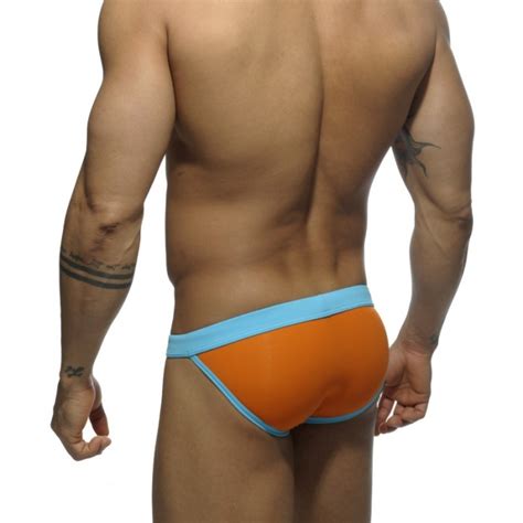 Bikini Sexy Taille Basse Orange Slips De Bain Pour Homme De La M