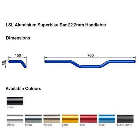 LSL Superbike ALU Handlebar Titan 22 2mm Kawasaki Z440 Twin 1982 EBay