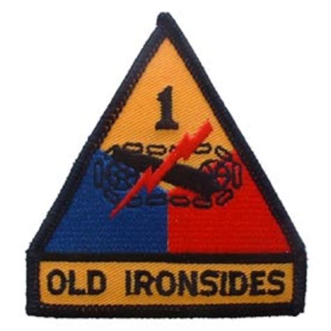 Us Army 1st Armored Division Old Ironsides 4 Inch Patch Ebay