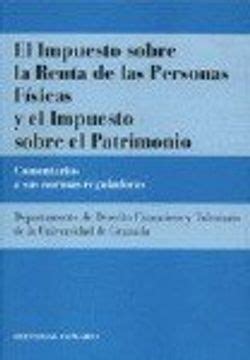 Libro Irpf Y El Impuesto Sobre El Patrimonio De Departamento De Derecho