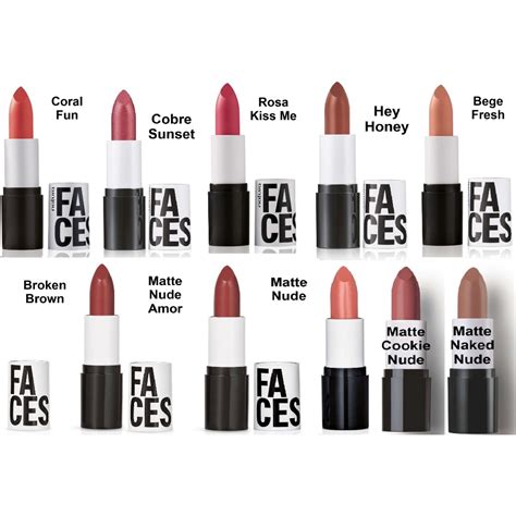 Batom Faces Natura Matte Cores