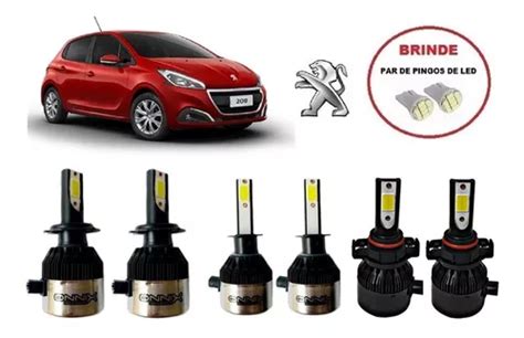 Kit Lampadas Led Farol H H Milha H Peugeot Brinde