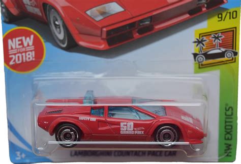 Hot Wheels Red Lamborghini Countach Exotics 910 Pace India Ubuy