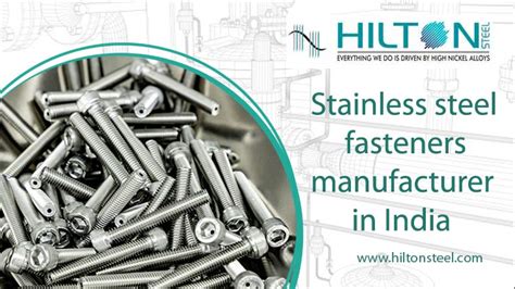 Stainless Steel Fasteners SS Hex Bolts And Nuts Manufacturer In India