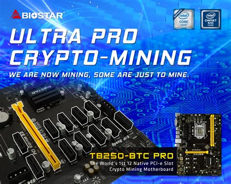 TB250 BTC PRO The 12 GPU Ready Crypto Mining Motherboard