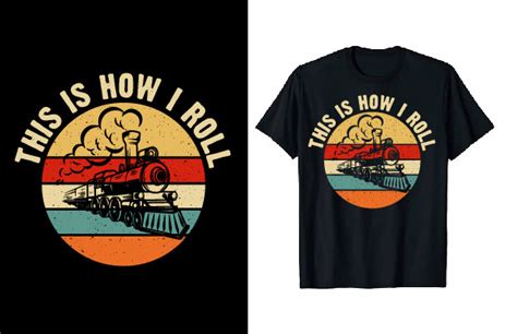 Railroad Vintage Train T Shirt Design Graphic By Tee Expert Creative