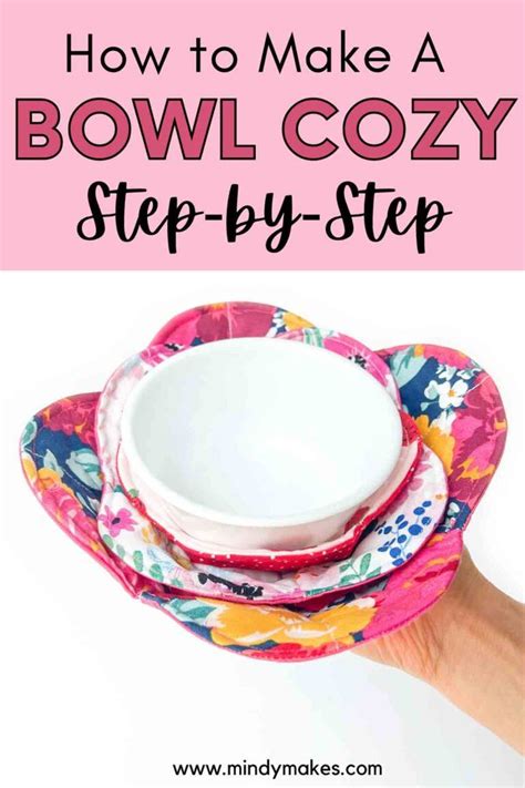 How To Make Bowl Cozies In 3 Sizes Free Template Mindymakes Sewing Machine Projects Small