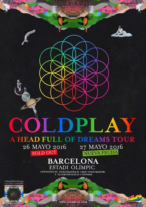 Coldplay Barcelona Coldplay Poster Coldplay Coldplay Tickets