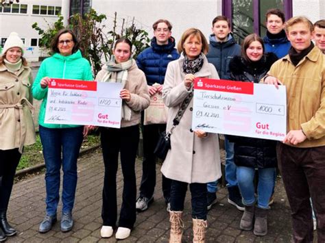 Abiturjahrgang Des Landgraf Ludwig Gymnasiums Spendet Gie Ener