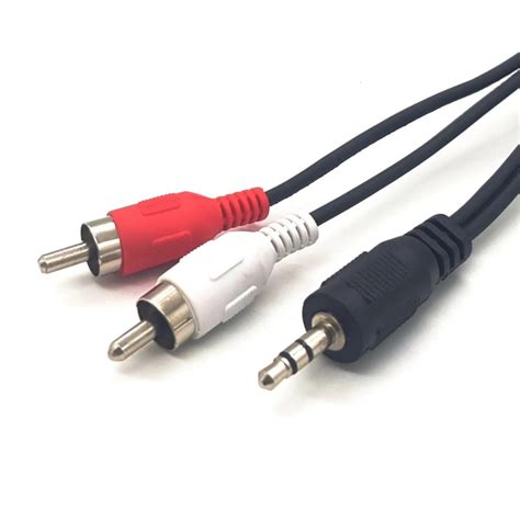 Кабель 3.5 мм, RCA 3,5Jack - 2RCA штекер-штекер_3.5 мм_RCA купить c ...