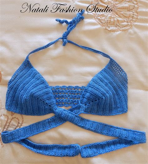 Crochet Swimsuit Bikini Top Crochet Bikini Swimwear Hand Made Custom Size And Color