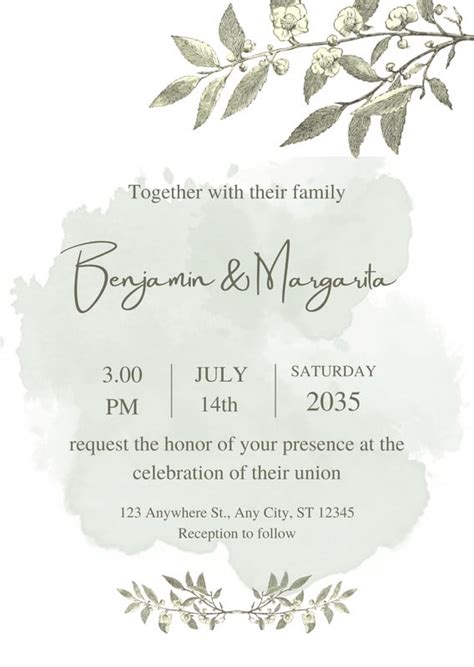 Customize 2775 Invitation Flower Templates Online Canva