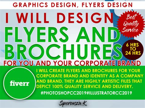 Design Brochures And Flyers Within 6 Hrs To 24 Hrs By Speranzak Fiverr