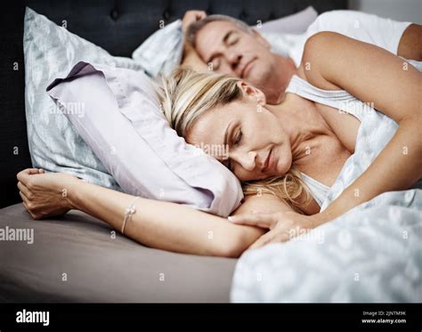 Mature Woman Sleeping Bed Hi Res Stock Photography And Images Alamy