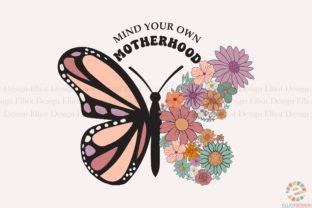 Mind Your Own Motherhood Retro Mom PNG Graphic By Elliot Design