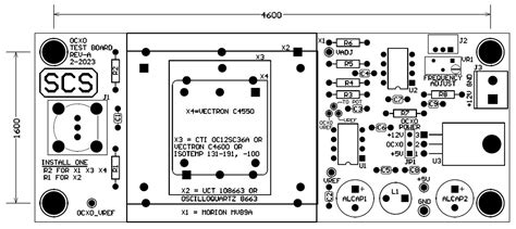 Test Board Bare PCB For DIY 10MHz OCXO Grelly USA