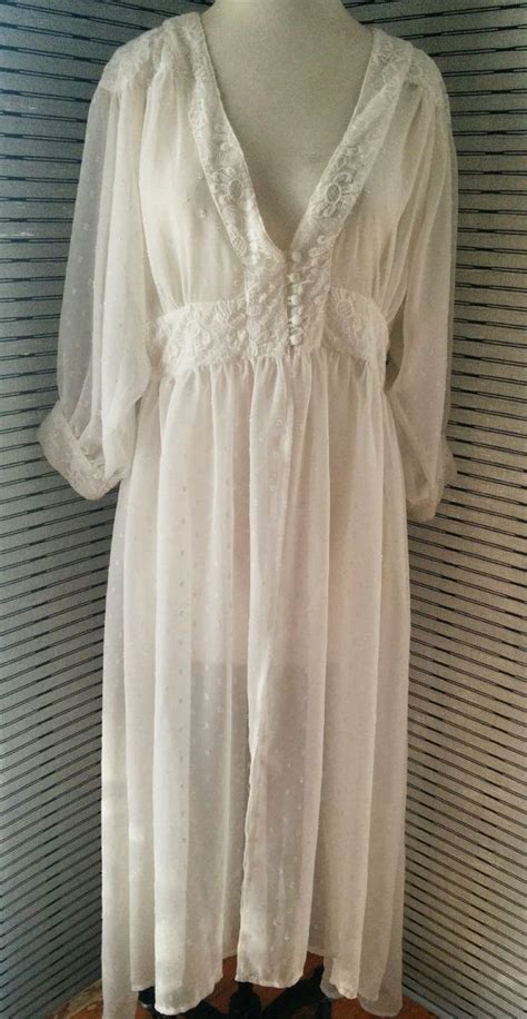 Vintage S Boho Sheer White Bridal Lingerie