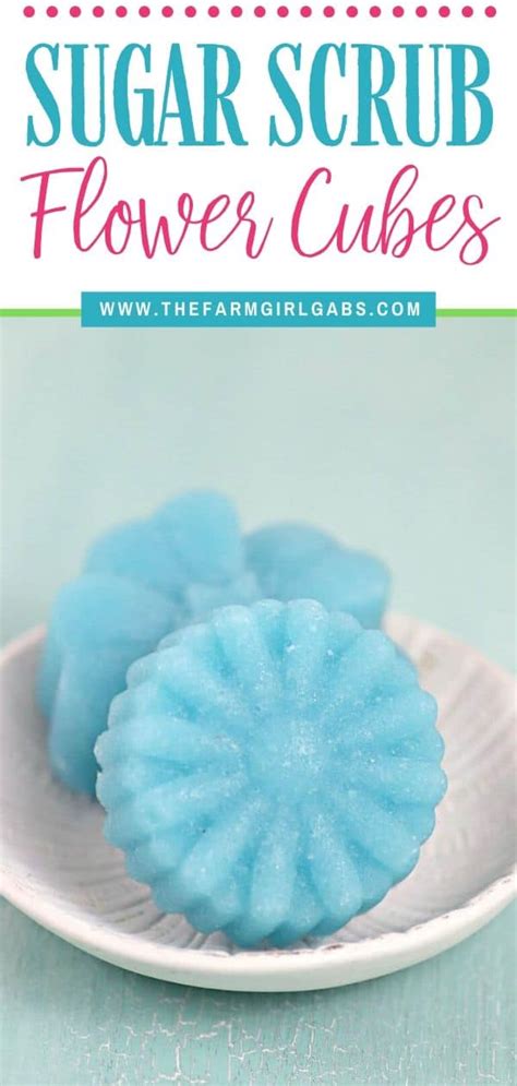 Diy Flower Sugar Scrub Cubes The Farm Girl Gabs®