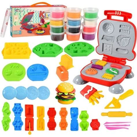 Pate à Modeler Outils pour Enfants 40 Pcs Kit Accessoires Pate A