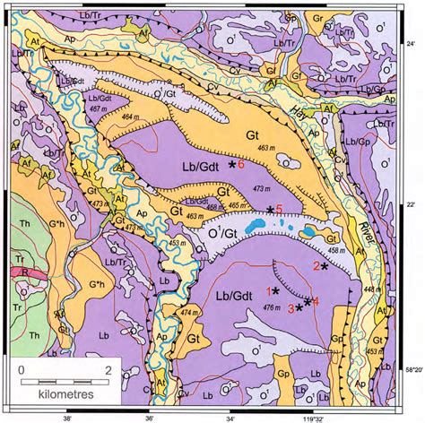 A Portion Of Smith Et Al S L Sw Surficial Geology Map Showing