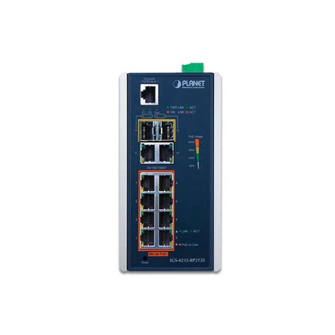 IGS-4215-8P2T2S » 12-port Managed Switch von PLANET