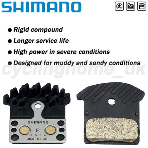 Shimano J02A J05A J04C Disc Brake Pad ICE TECH Cooling Fins MTB BMX