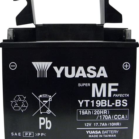 YUASA YT19BL-BS Battery · Motocard