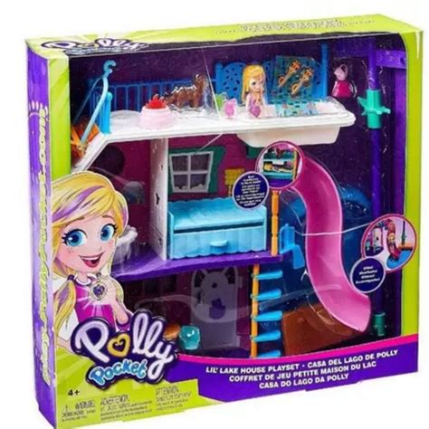 Brinquedo Casa Da Polly - Polly Pocket Casa Do Lago Da Polly - Mattel