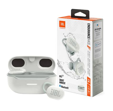 Auricular JBL Endurance Race blanco Audio Imagen Audífonos y Micrófonos