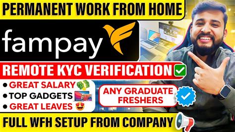 PERMANENT WORK FROM HOME JOB FAMPAY HIRING FRESHERS BONUS PERKS