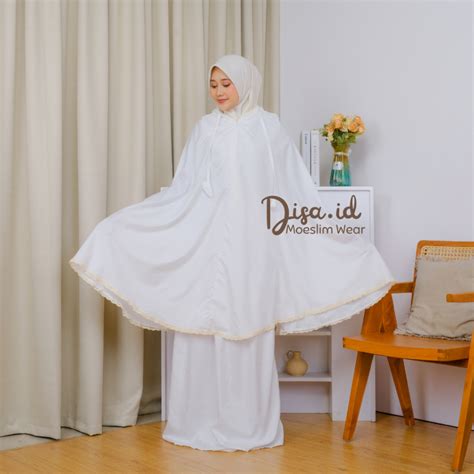 Jual Disa Id Mukena Dewasa In Traveling Daily Azizah Katun Premium