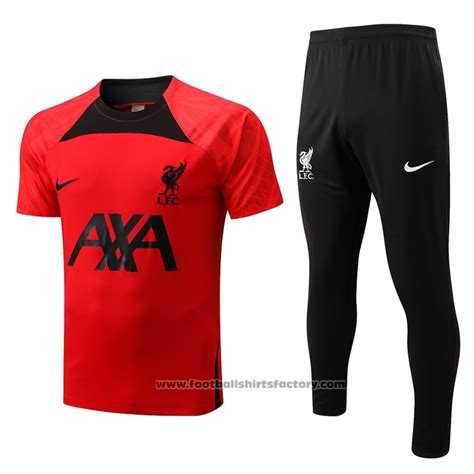 Buy Tracksuit Liverpool Short Sleeve 2022 2023 Red At Footballshirtsfactory