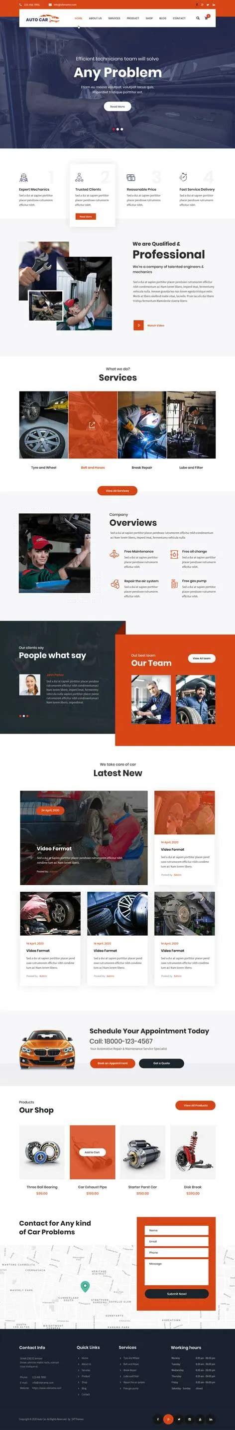 Affordable Car Dealer WordPress Theme for Dealers 2025