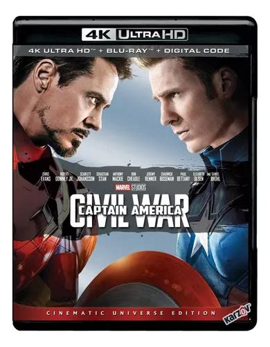 Capitan America Civil War Pelicula K Ultra Hd Blu Ray Mercadolibre