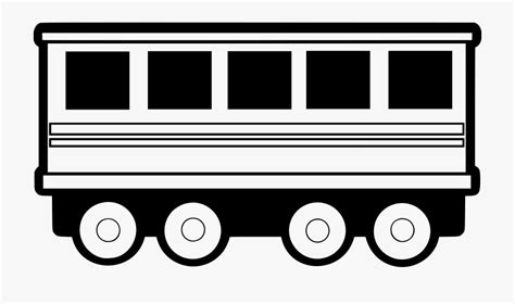 Train Car Clip Art Black And White