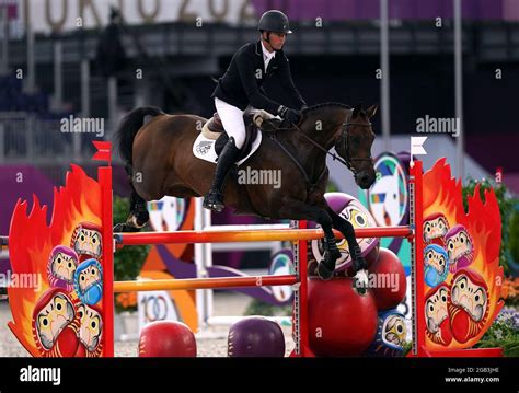 Jesse Campbell Of New Zealand On His Horse Diachello During The